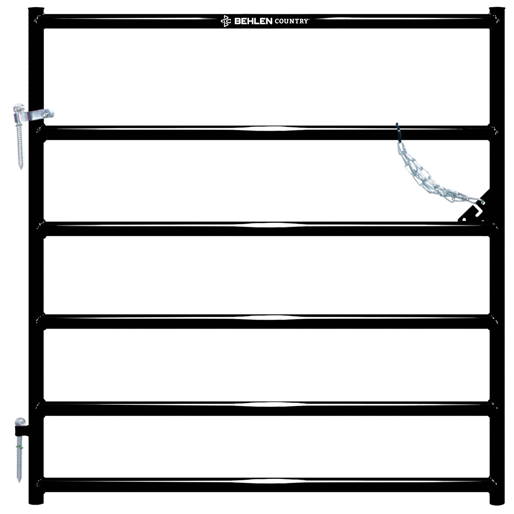 Behlen Country 4' Heritage Square Corner Gate | Black